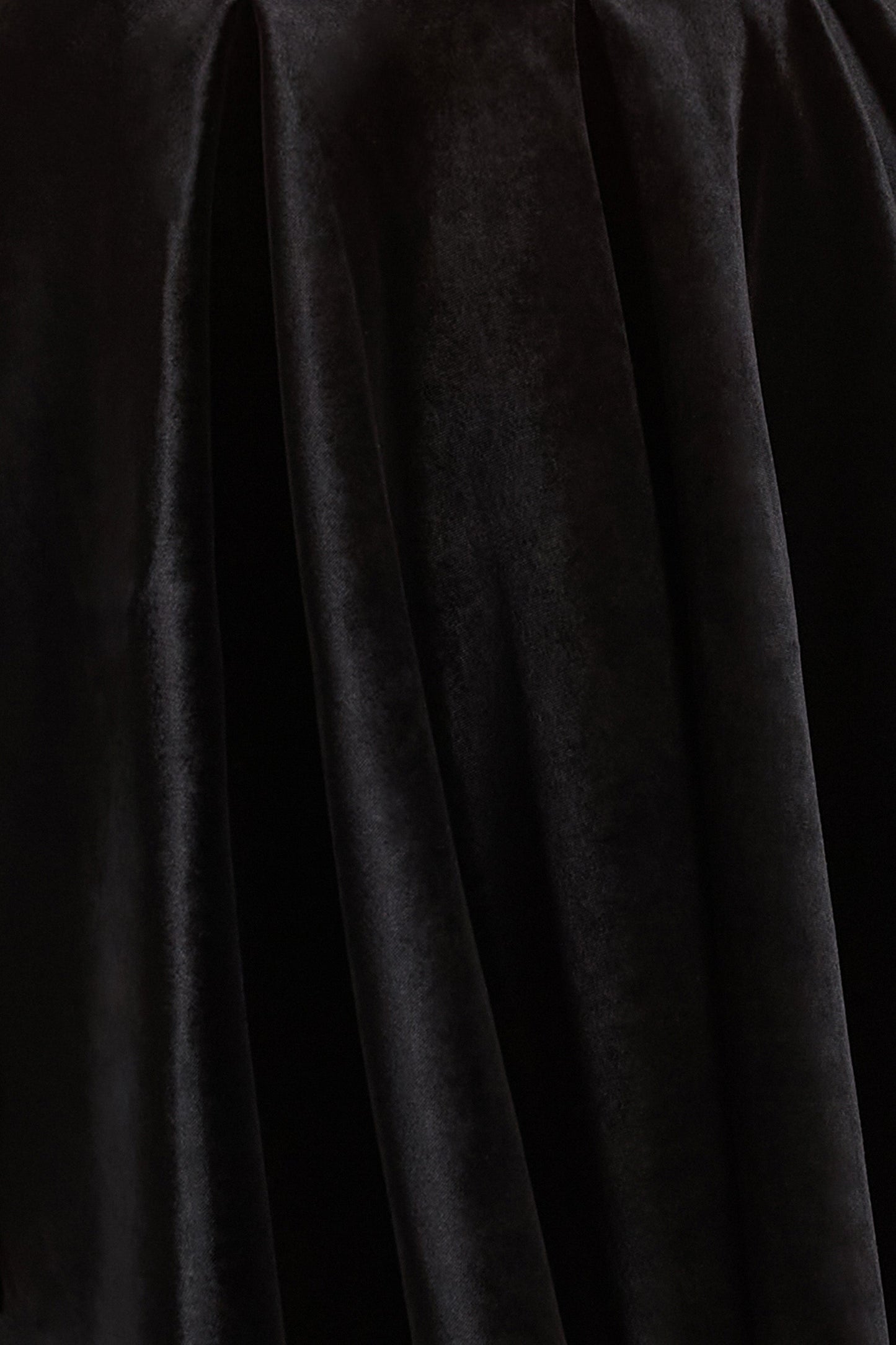 Leticia | Black Asymmetric-Neck Velvet Mini Dress With Twist-Sleeve