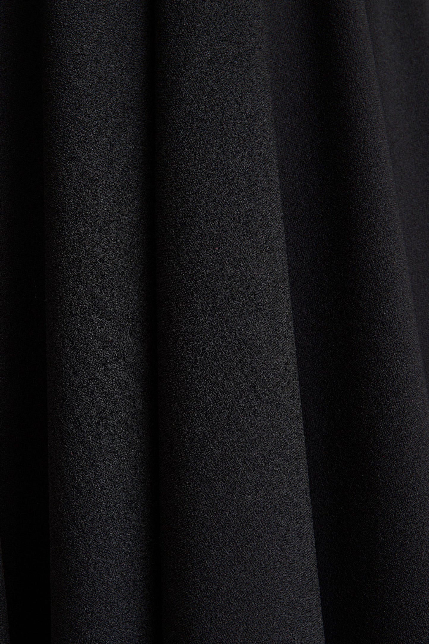 Nova | Black High-Neck Midi Dress With Cape-Sleeves