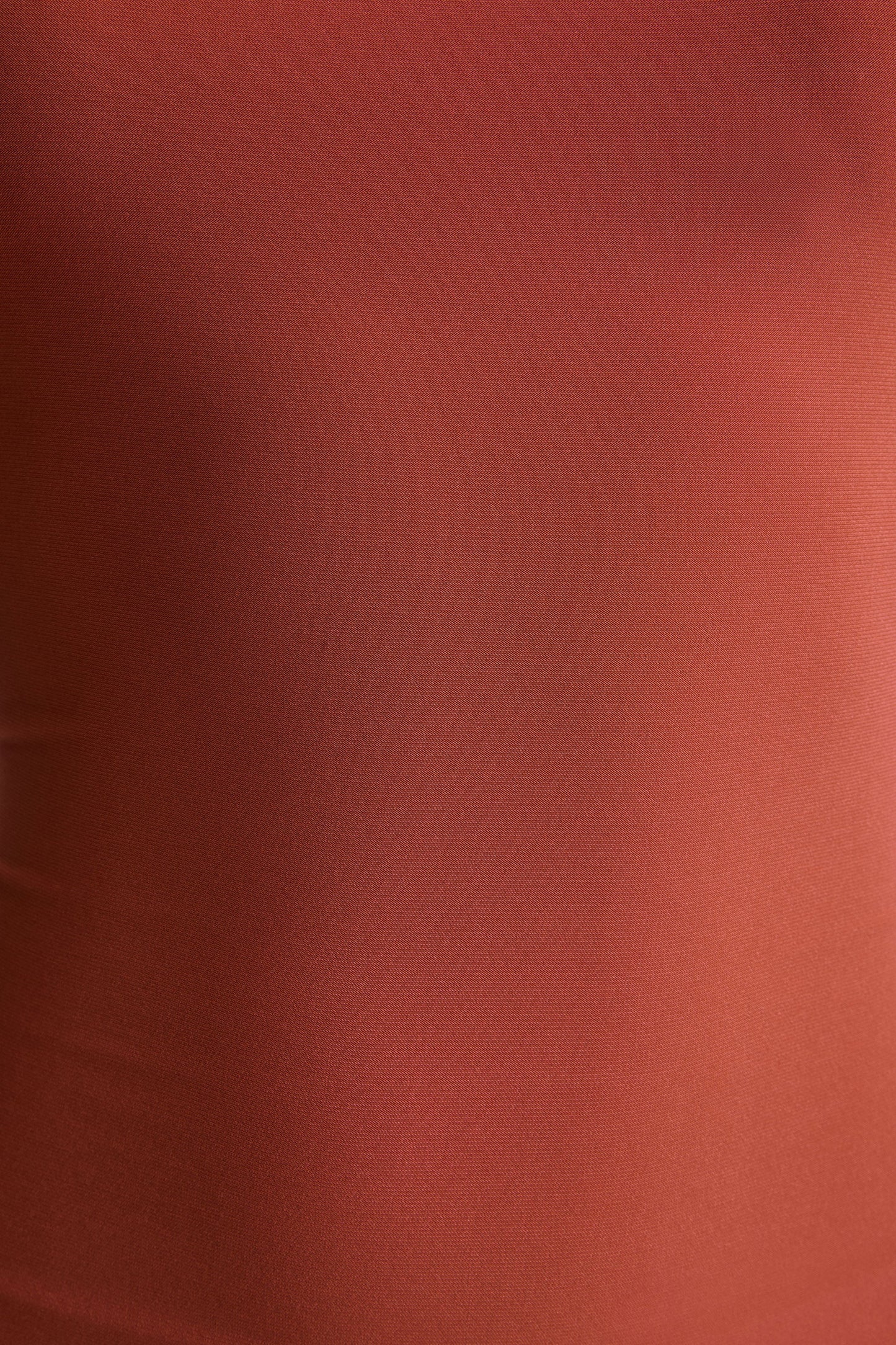 Vista | Rust Asymmetric-Neck Maxi Dress With Knot-Sleeve Detail