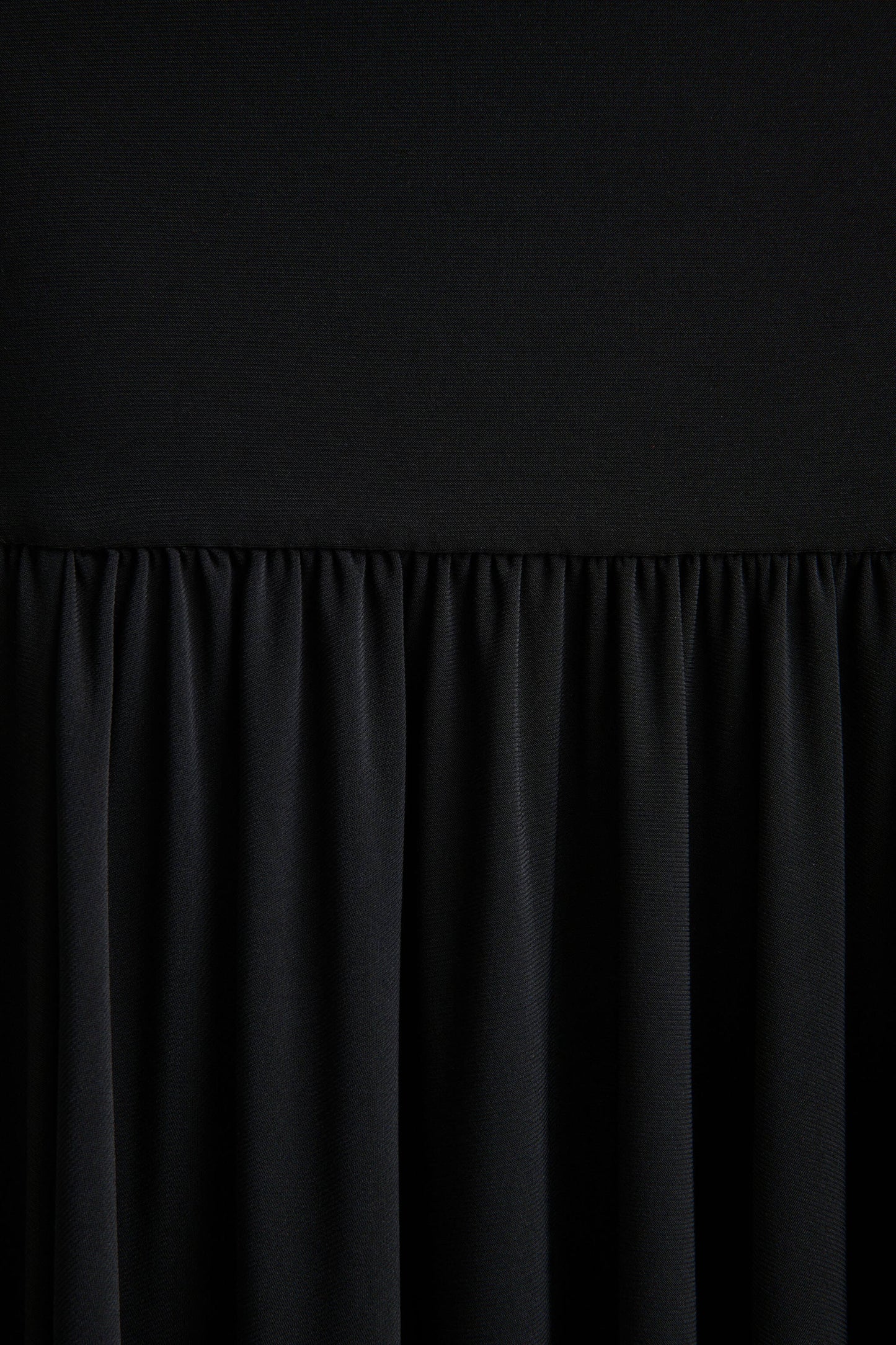 Tasmin | Black High-Neck Maxi Dress With Drop-Waist