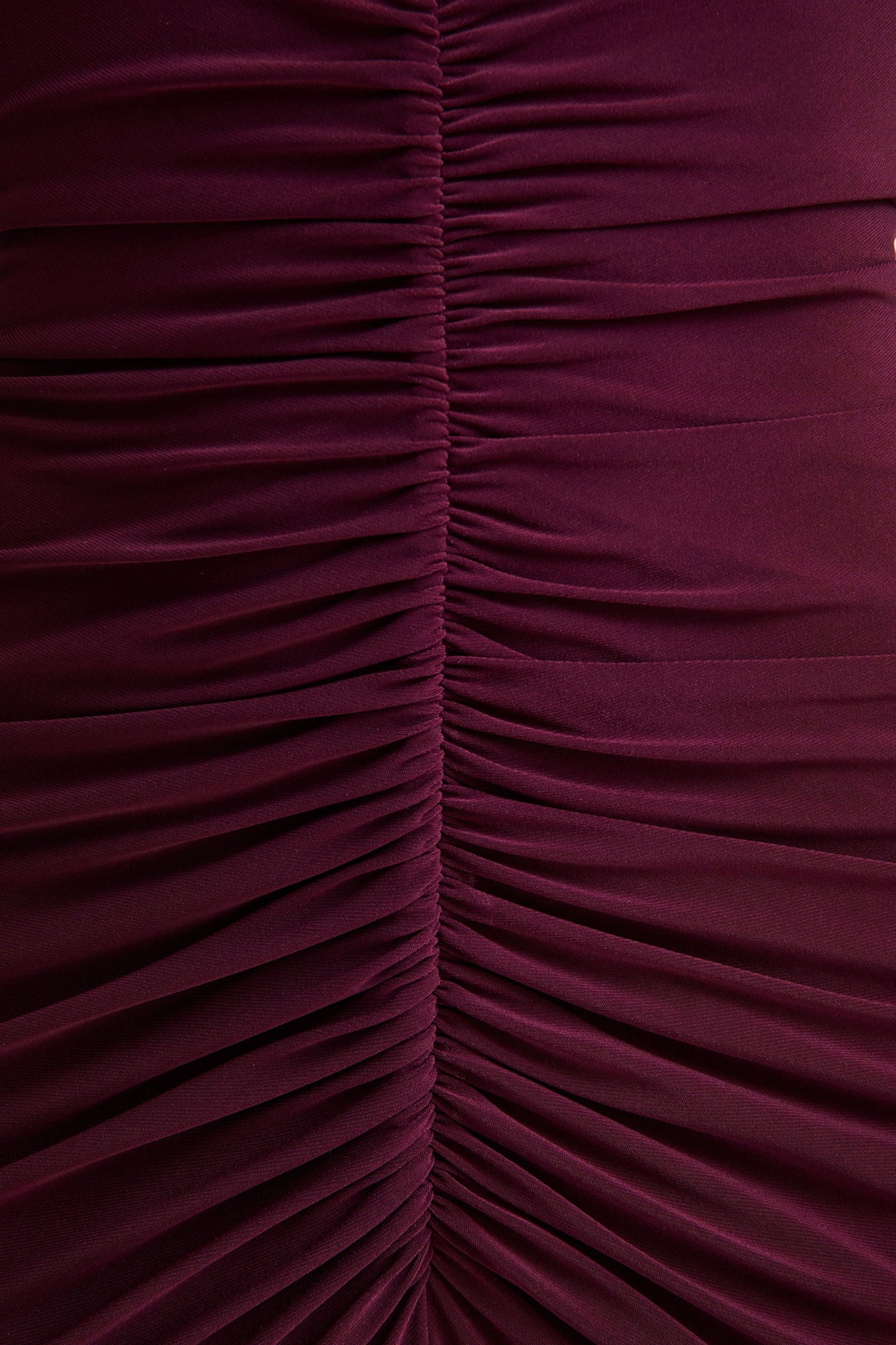 Tami | Plum Plunge-Neck Long Sleeve Maxi Dress