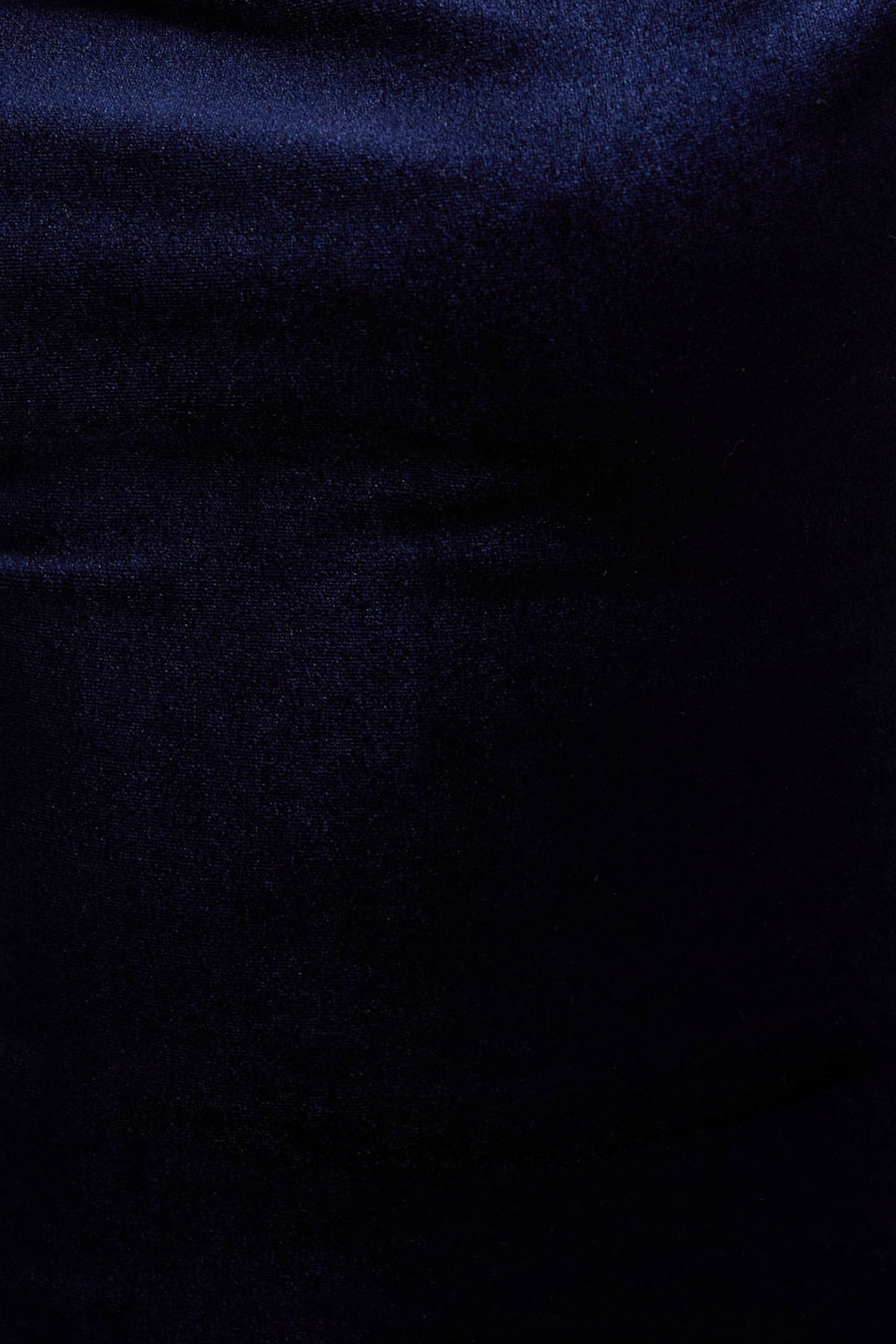 Carella | Navy Velvet Twisted Asymmetric Midi Dress