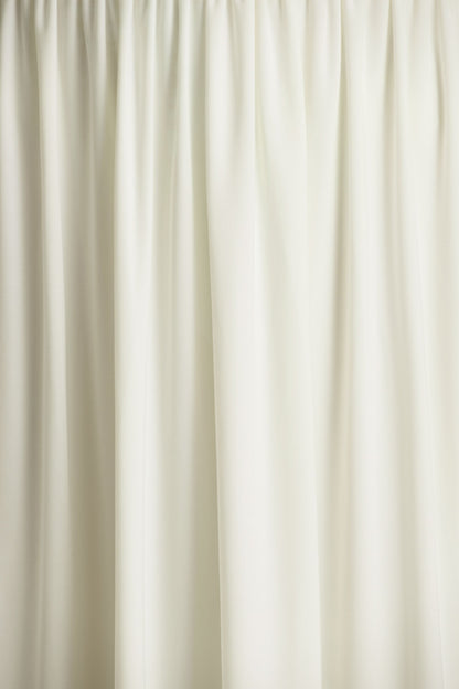 Alexis | Cream Plunge-Neck Midi Dress With Draped And Ruched Detailing