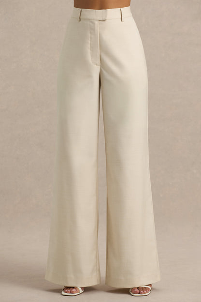 Bellarose | Nude Wide-Leg Trousers