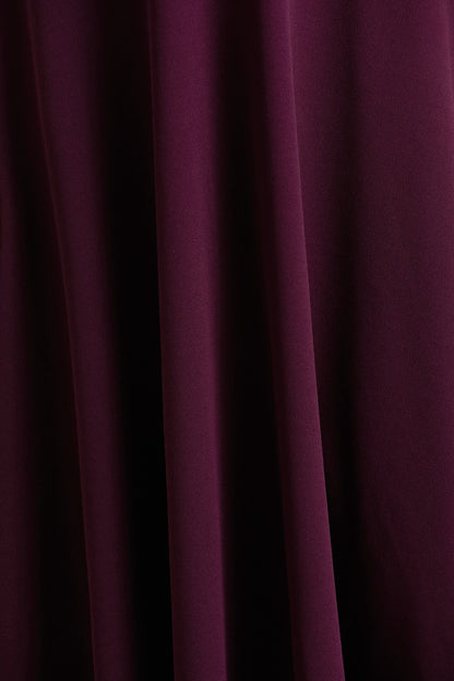 Andromeda | Burgundy Sweetheart-Neck Midi Dress