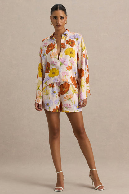 Sovran | Bright Floral Print Shorts
