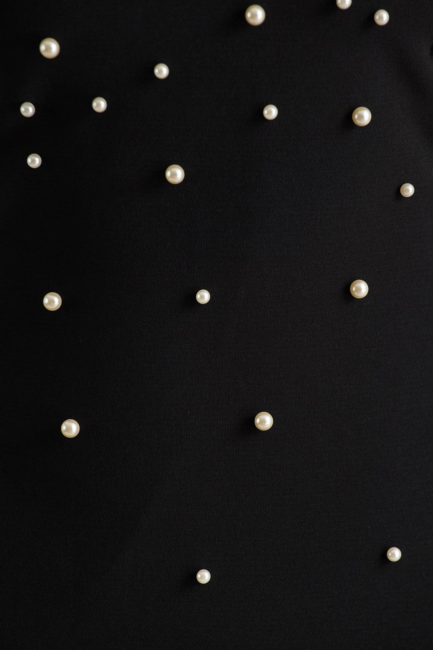 Dani | Black Hand-Embellished Halter-Neck Maxi Dress