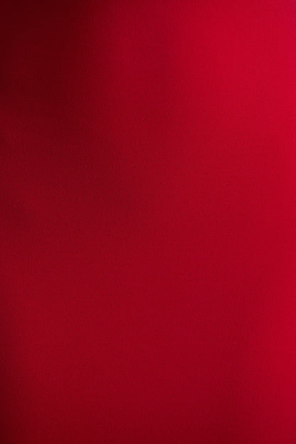 Dakota | Red Puff-Sleeve Midi Dress