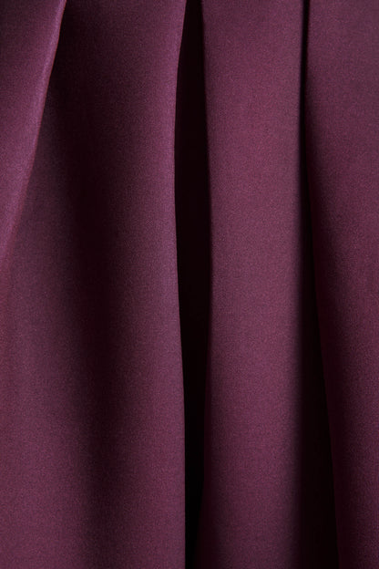 Jamila | Plum Scoop-Neck Midi Dress